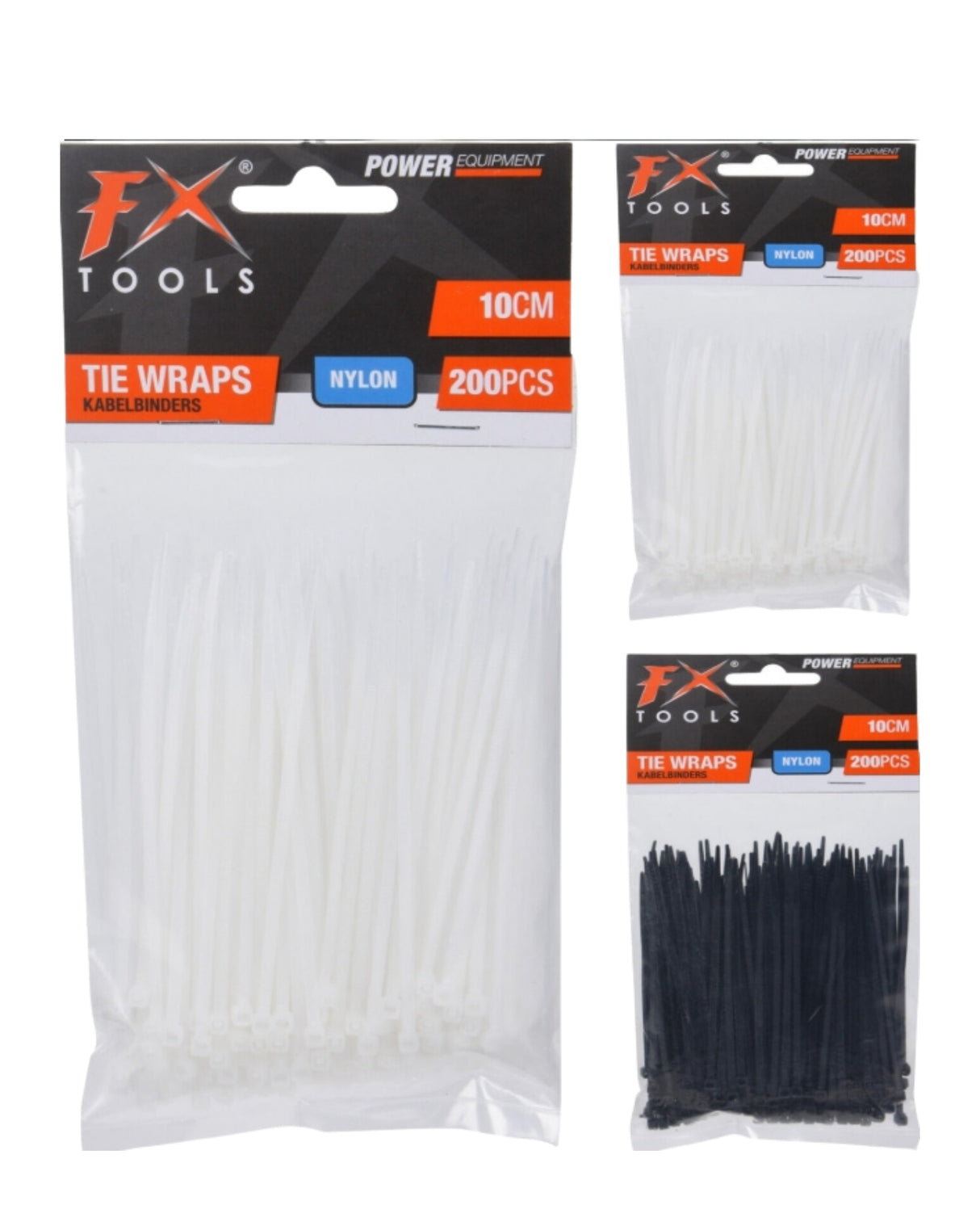 Strips 100mm hvide eller sorte.