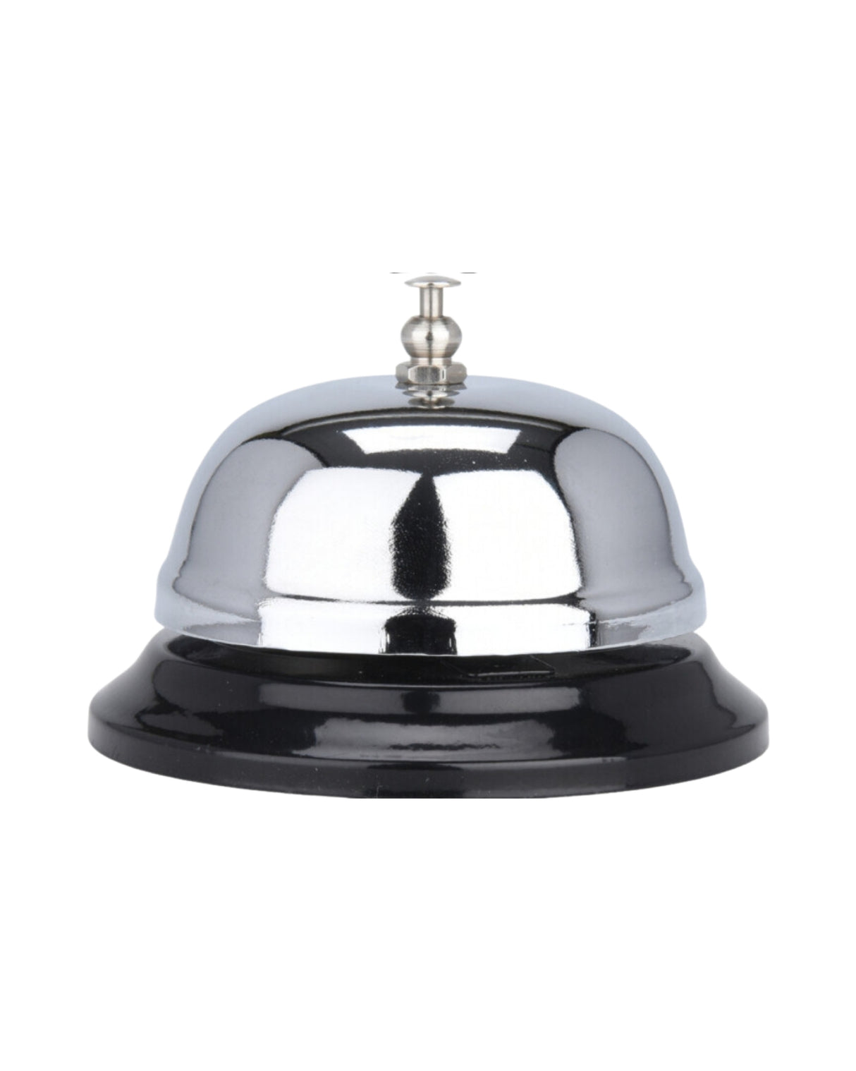 Klokke / Receptionsklokke sølvfarvet 85x60 mm