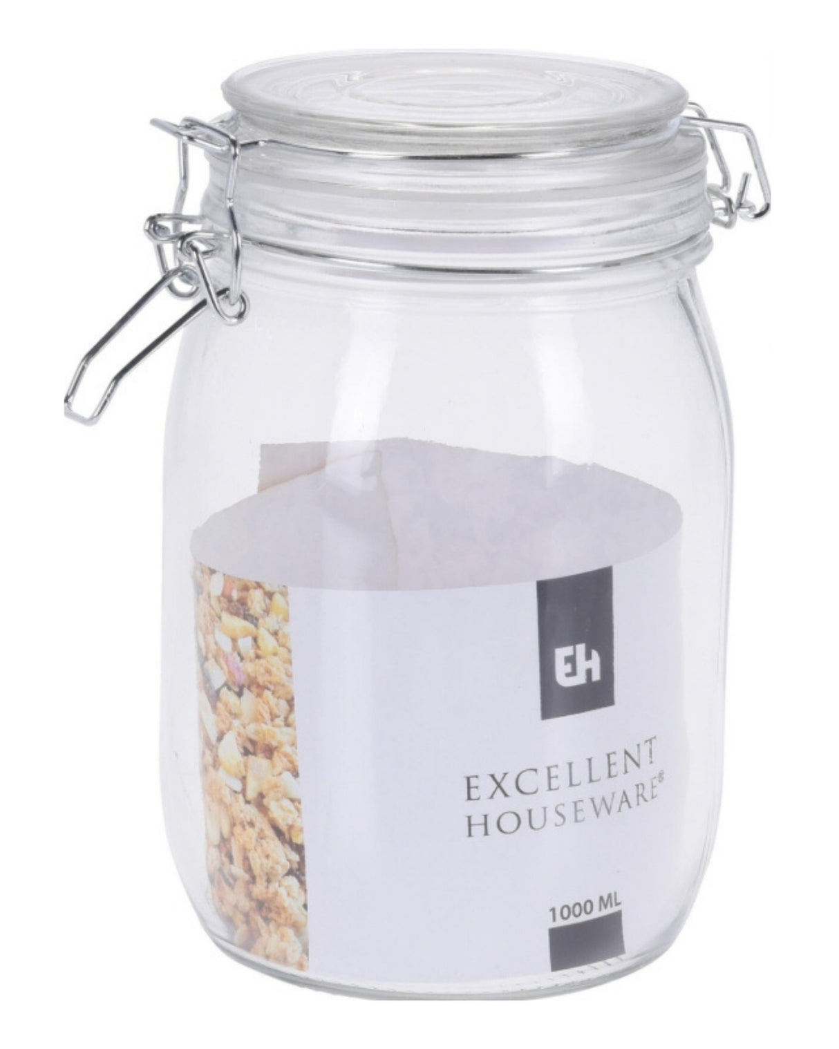 Jam jar 1.0 liter with lid