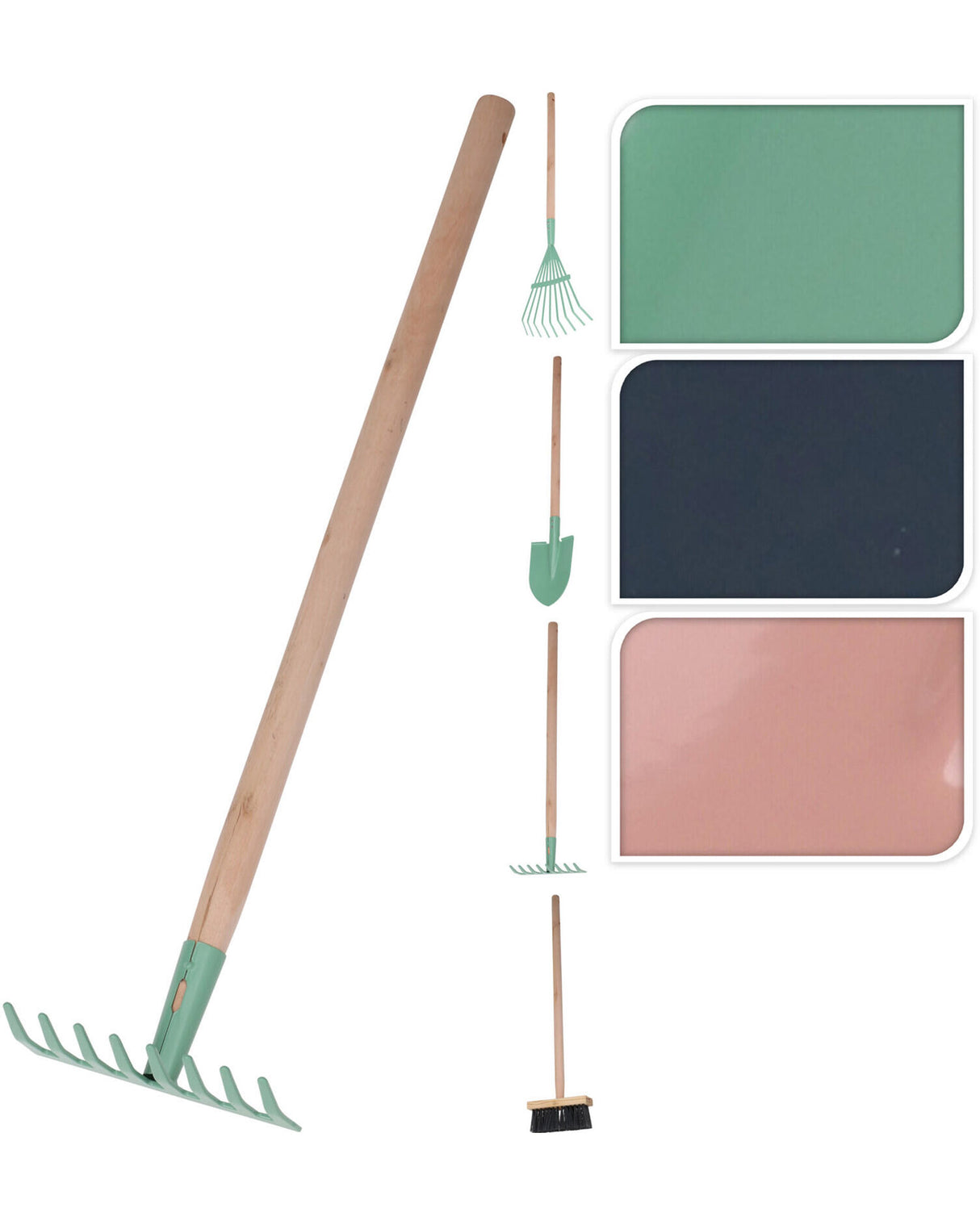 Rive, skovl, kost eller løvrive 1 stk - Til børn