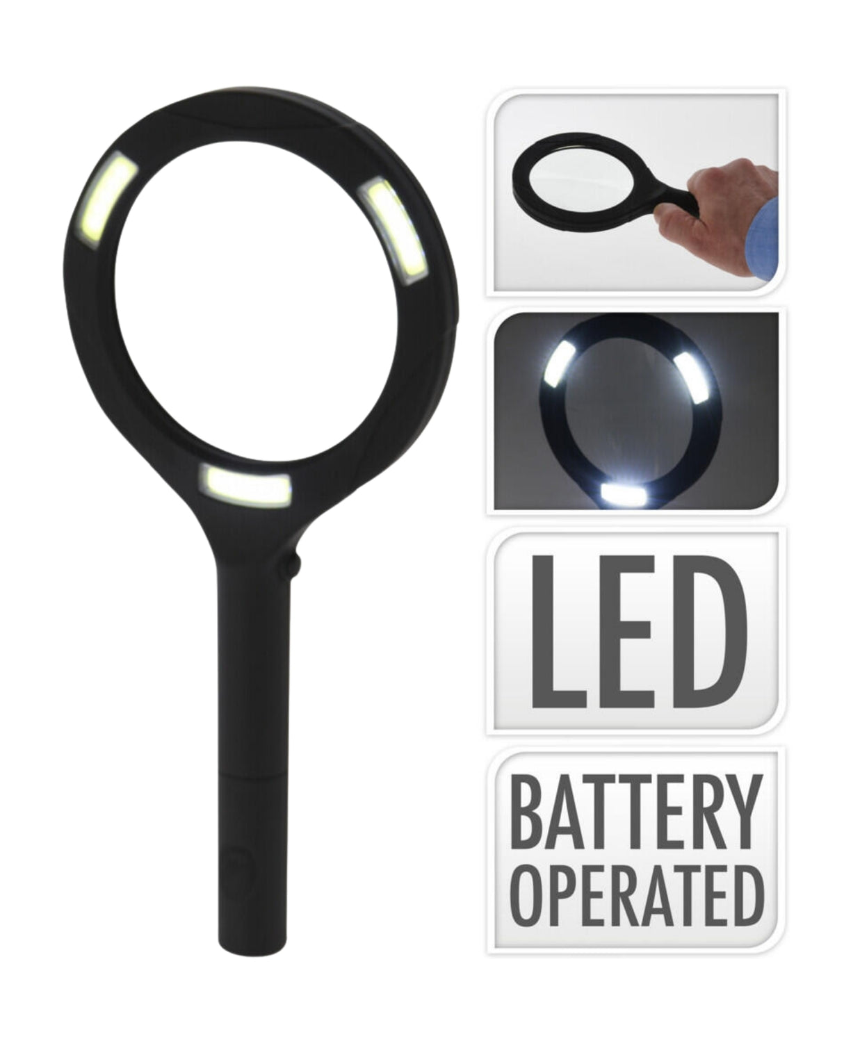 Forstørrelse glas med LED lys