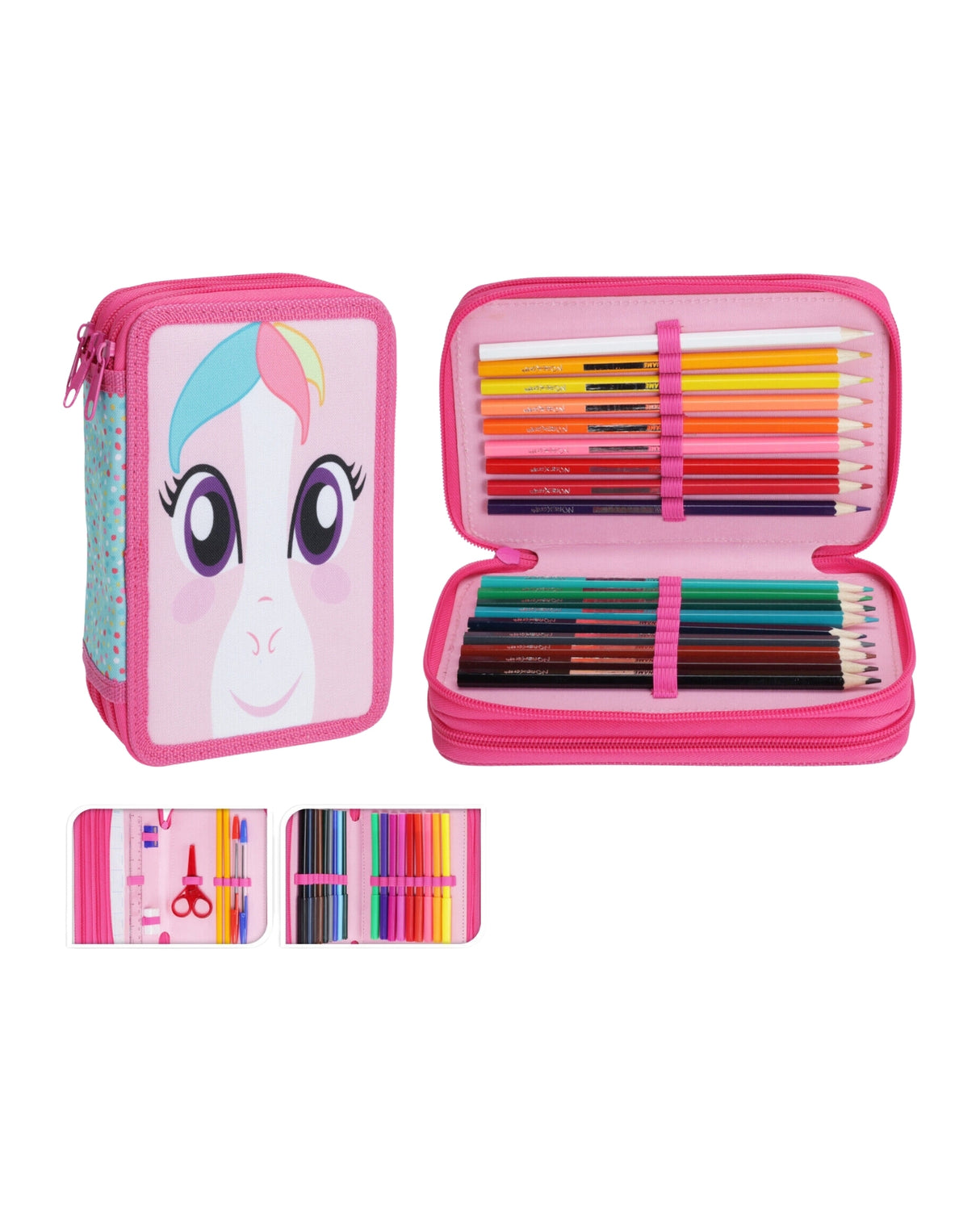 Penalhus 12x6x19,50cm - Lyserød