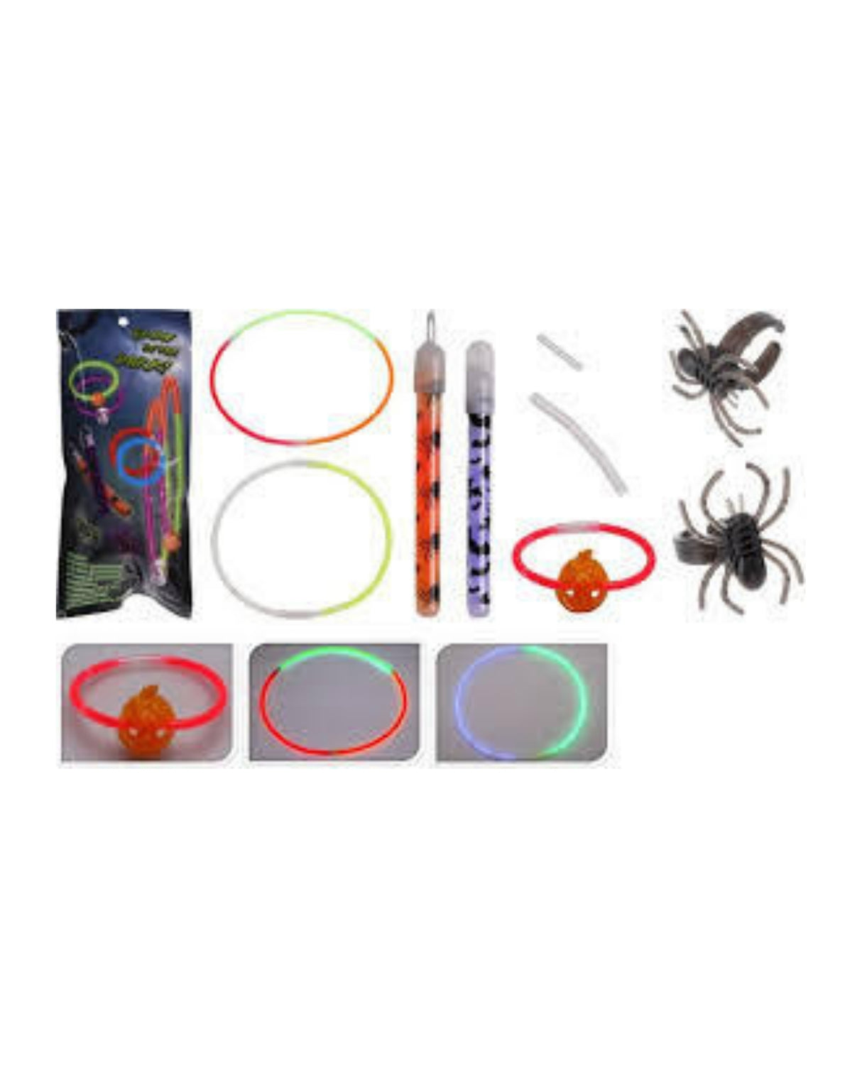 Glow in the dark Halloween sæt