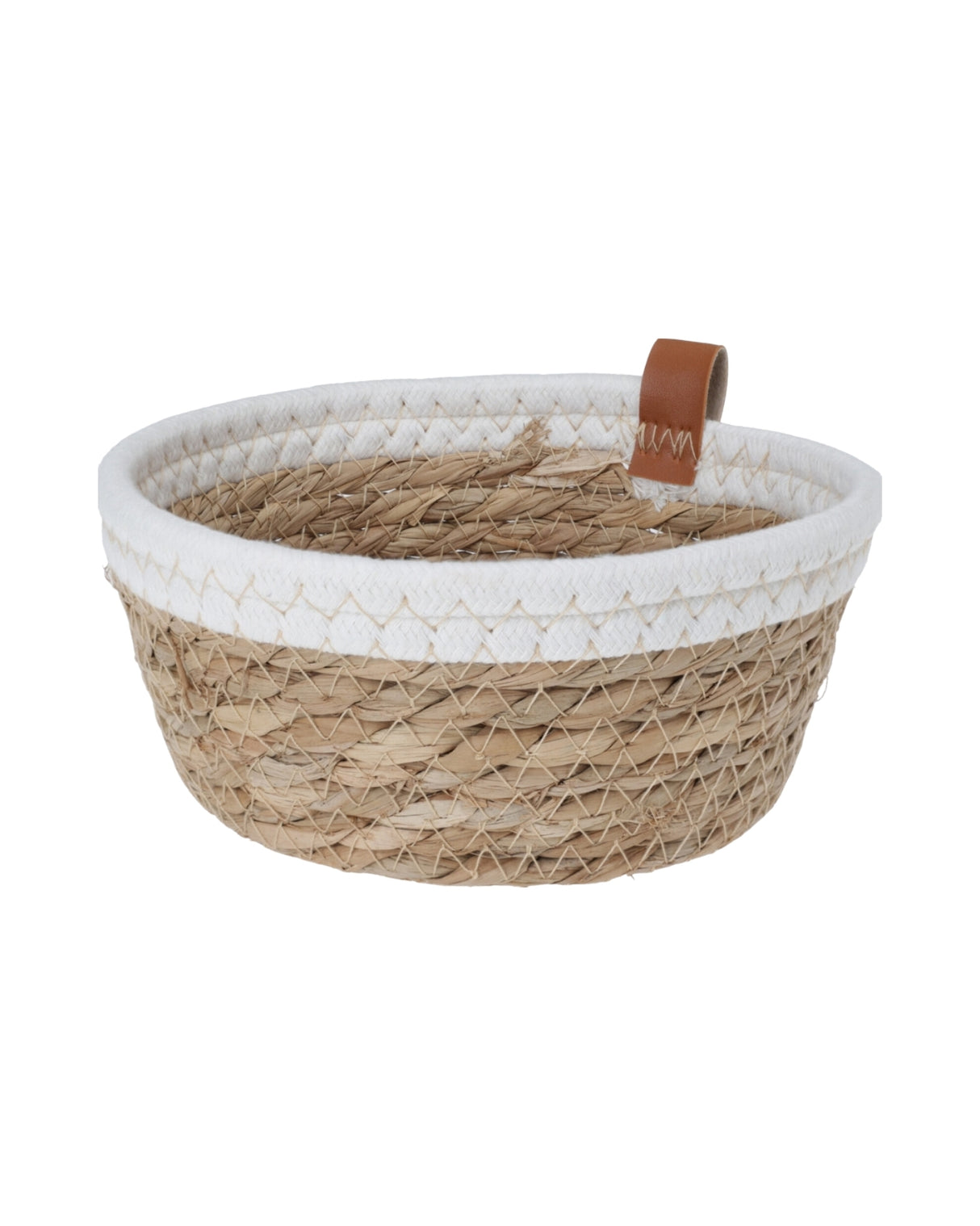 Basket 180x180x75mm made of seagrass