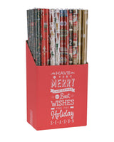 Gavepapir med jul 70x200 cm 1 rulle, 6 design