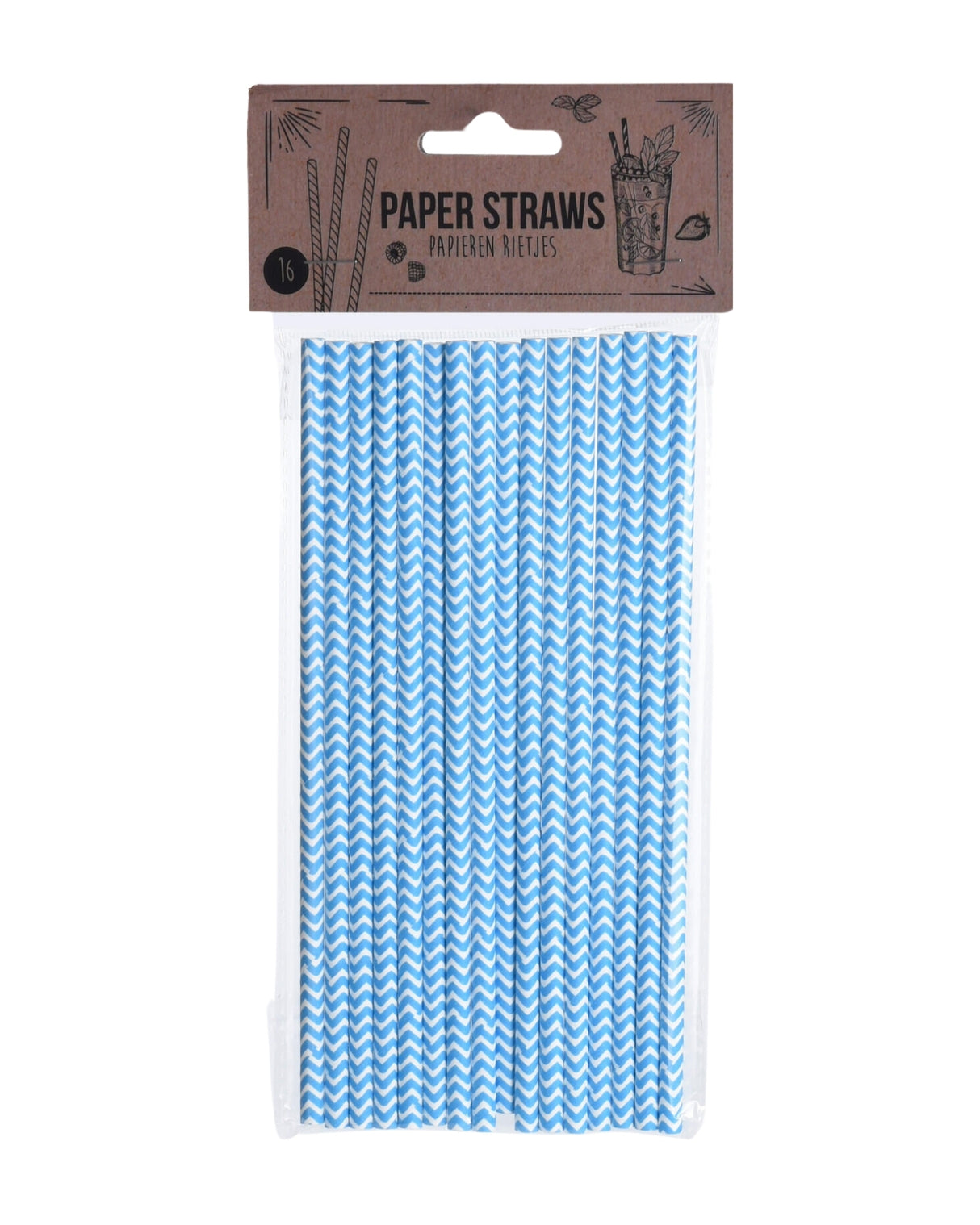 Paper straws 16 pcs