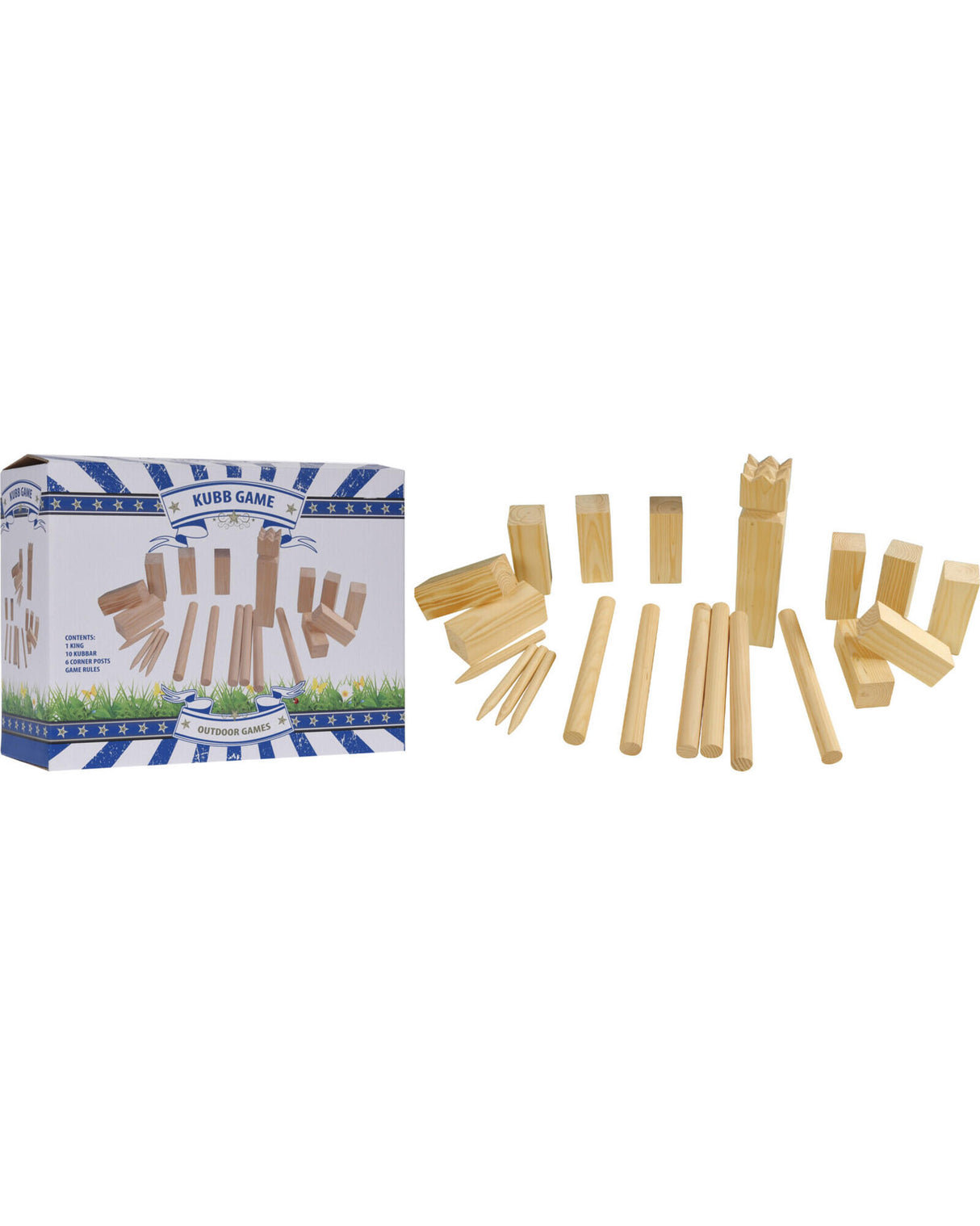 Kongespil - Kubb large i træ