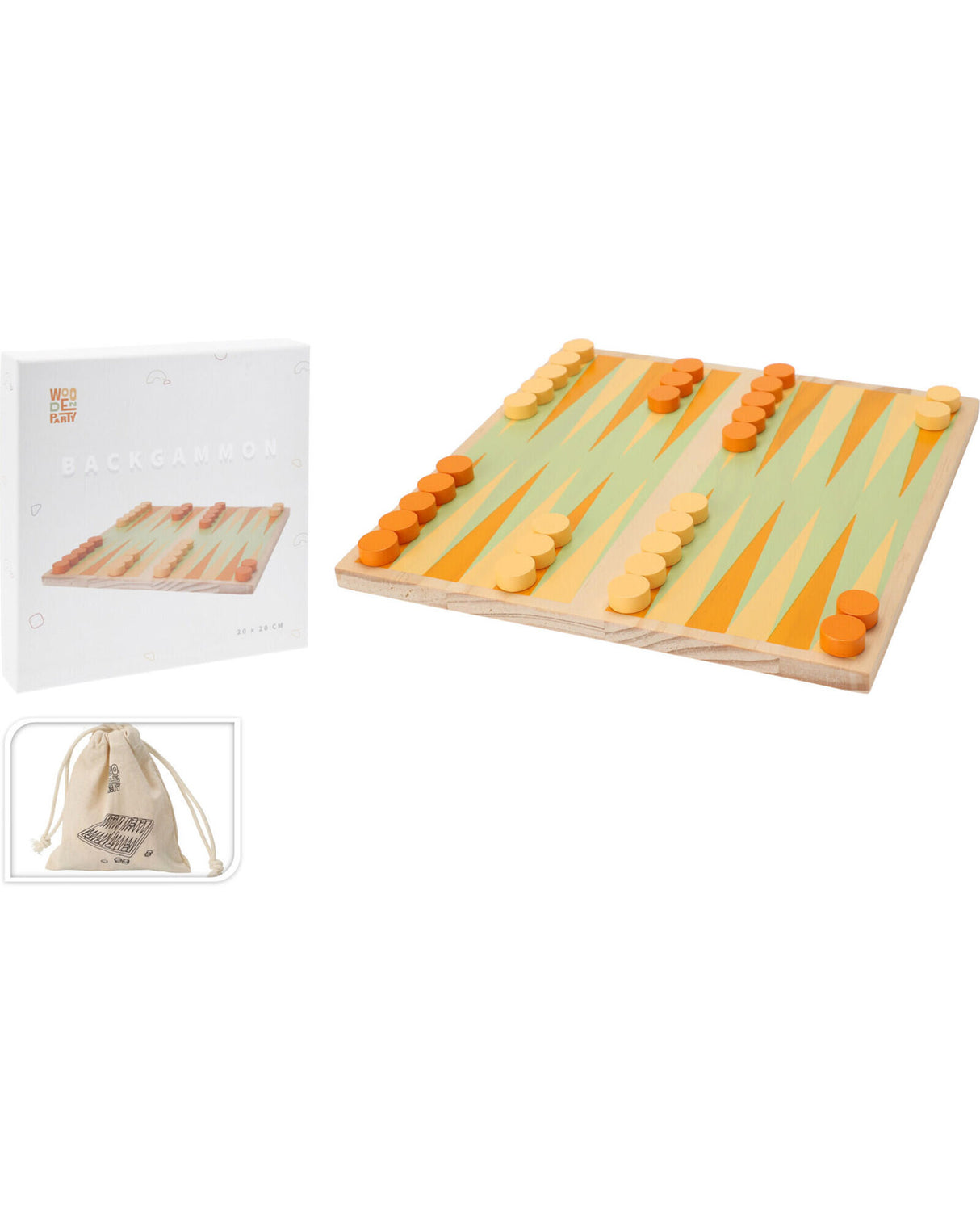 Wooden backgammon