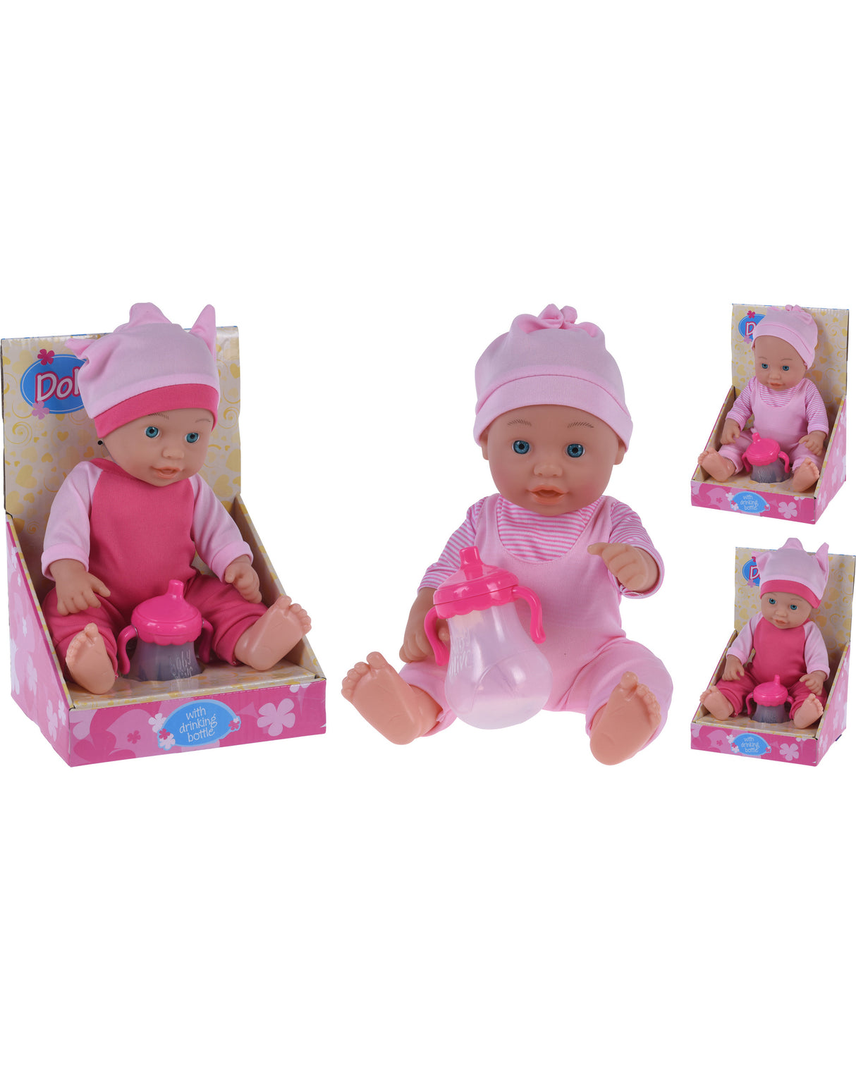 Dukke med sutteflaske