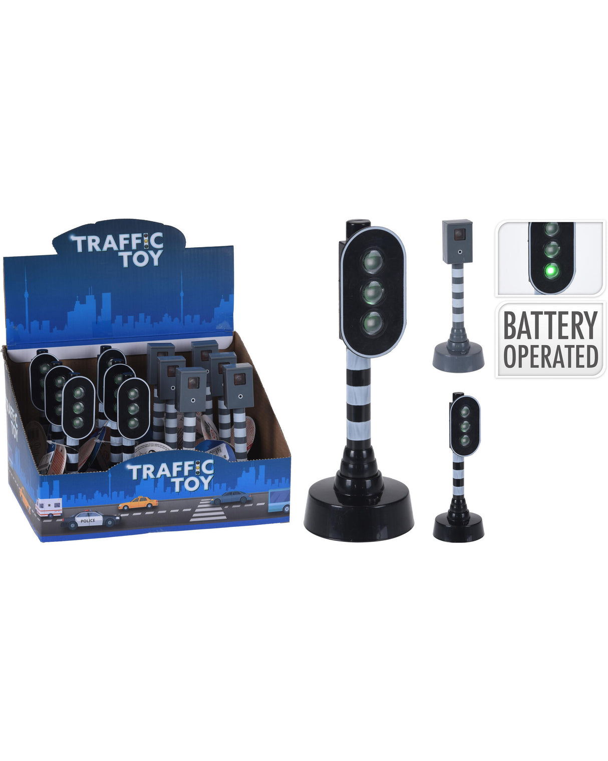 Stærekasse eller trafiksignal med lys