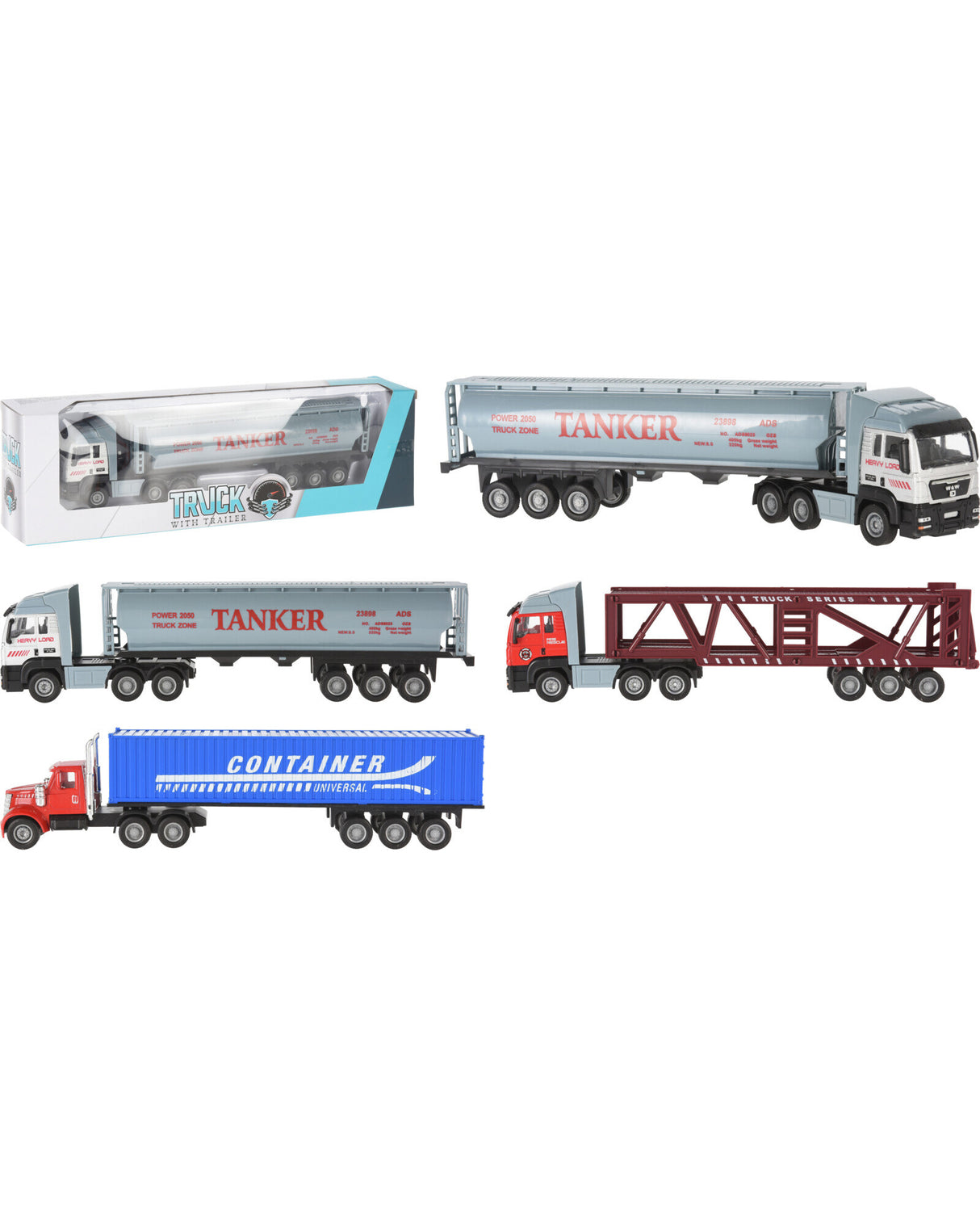 Truck 28.5cm metal and plastic 1pc