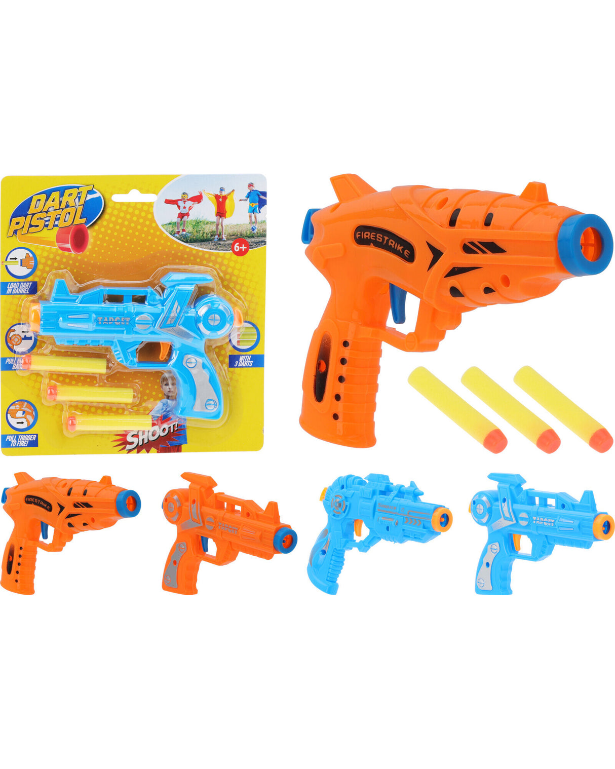 Pistol med skumpile 15 cm 1 stk