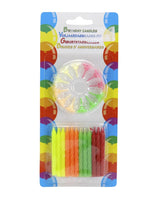 Lagkagelys 24 stk - Ensfarvet eller stribet