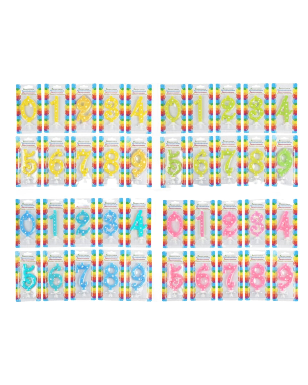 Fødselsdagslys med numre