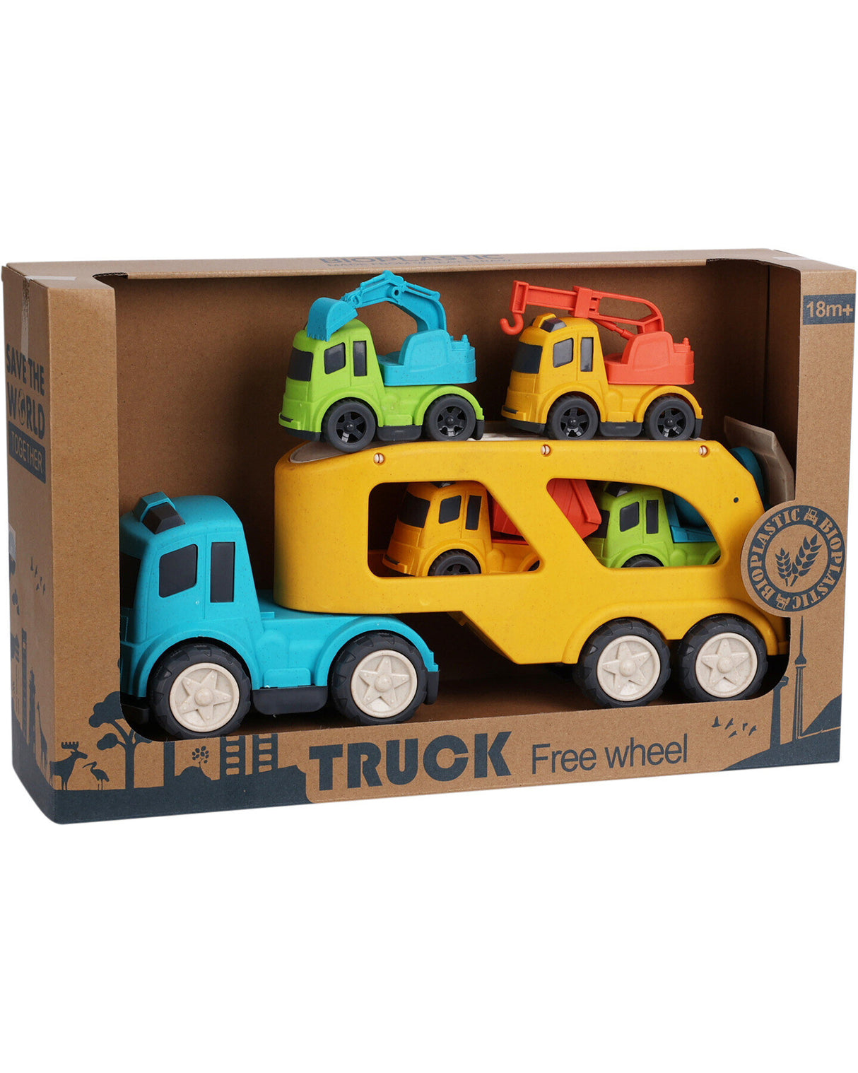 Autotransporter 33 cm med biler