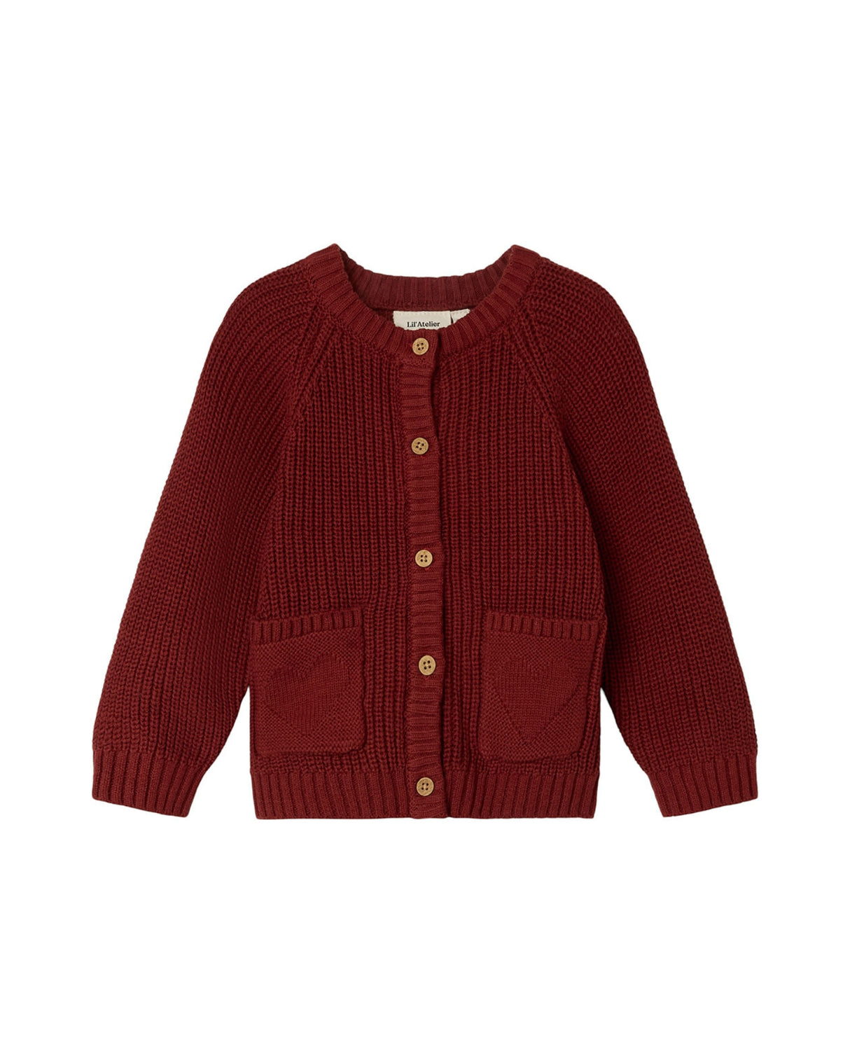 Rød - spiced apple - Lil'Atelier - strik cardigan - 13244167
