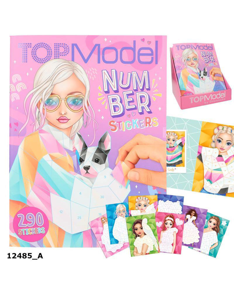 TOPModel Number Stickersbog