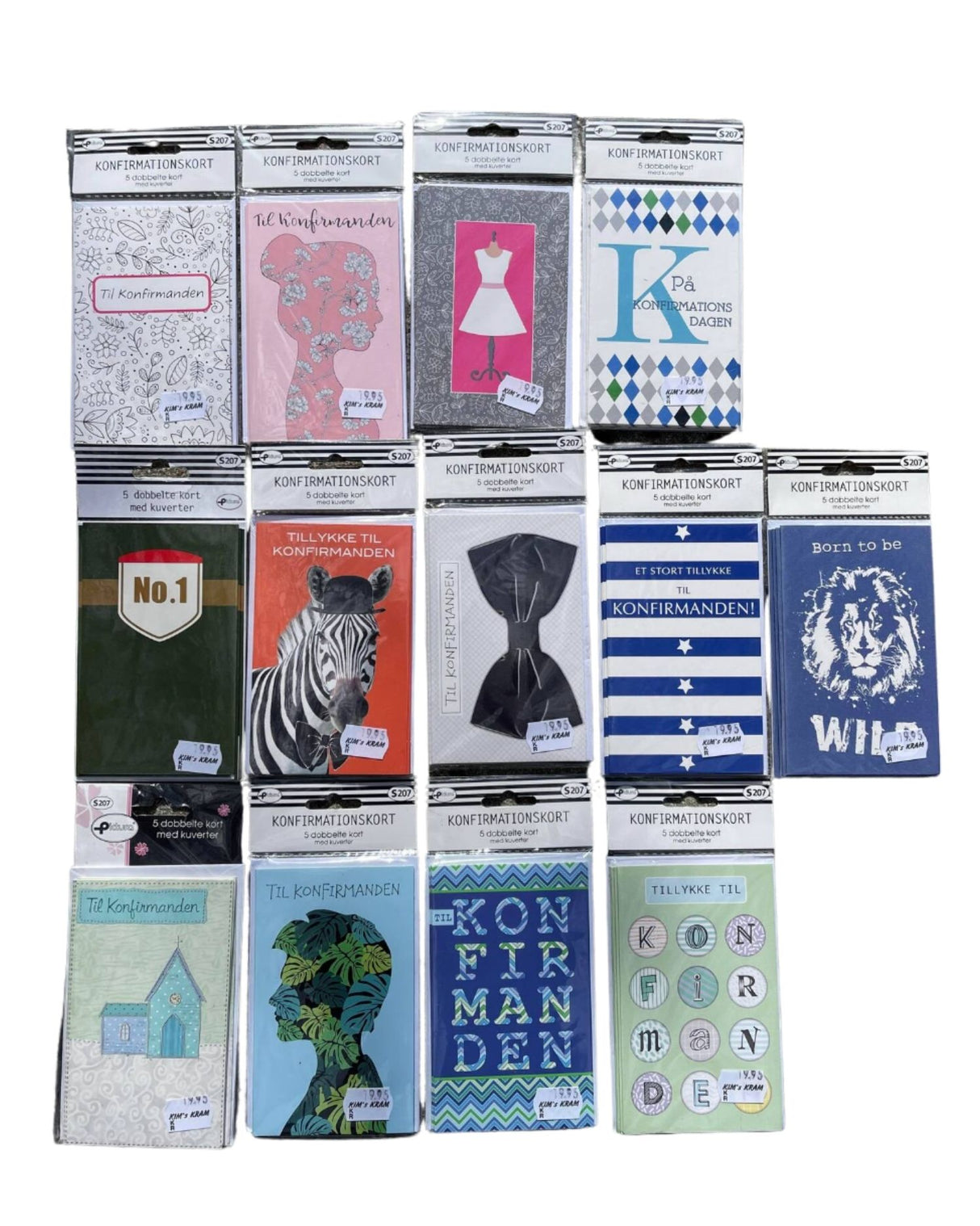 Confirmation double cards with envelopes 5 pcs. per pack - 19.95kr