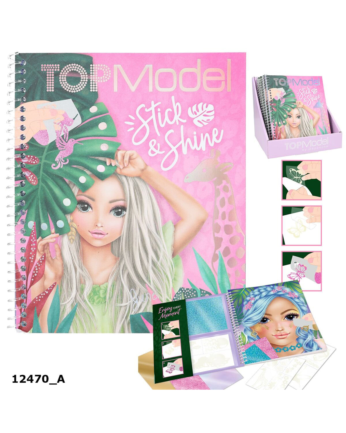 TOPModel Coloring Book Stick &amp; Shine