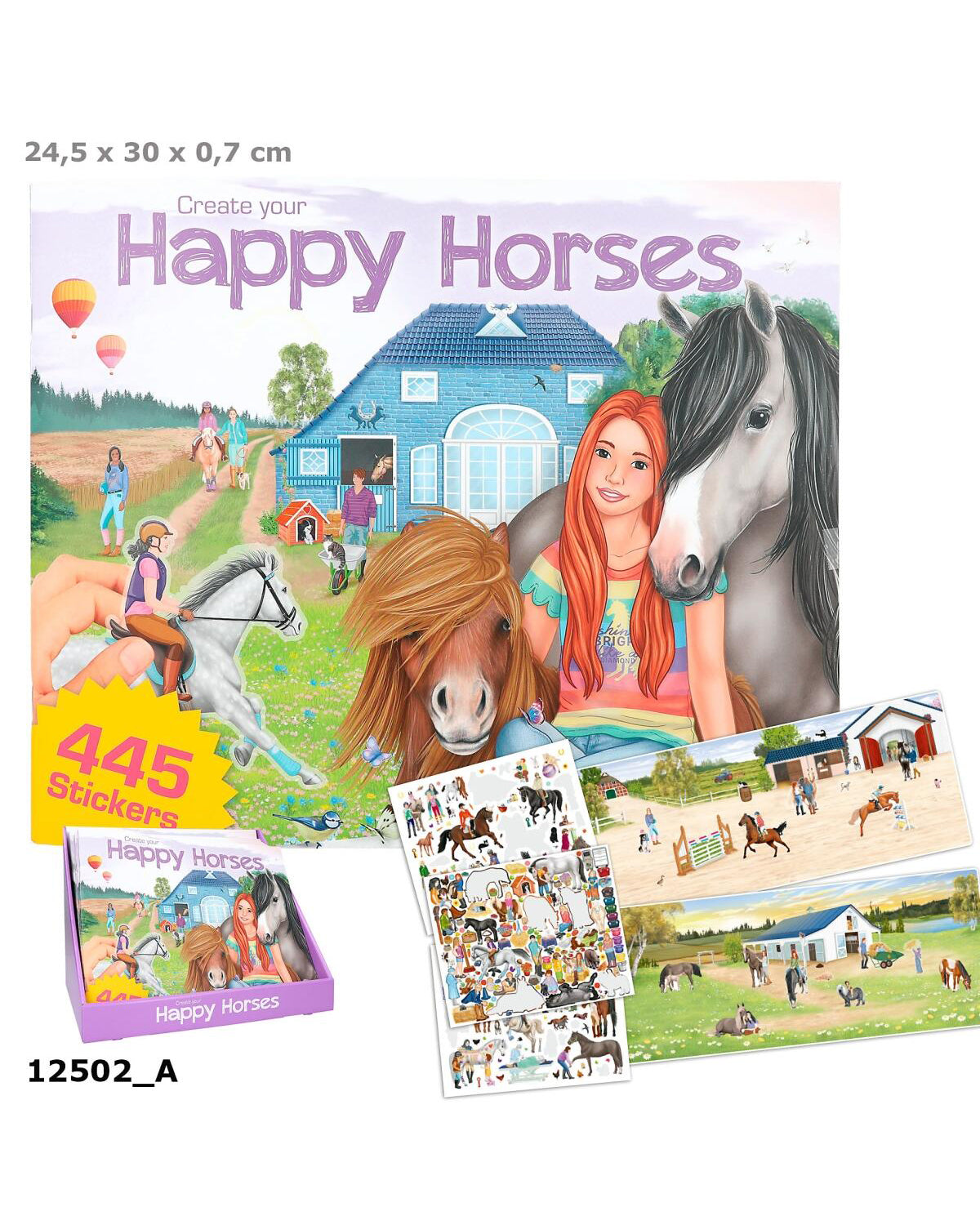 Create your Happy Horses Activity book with stickers