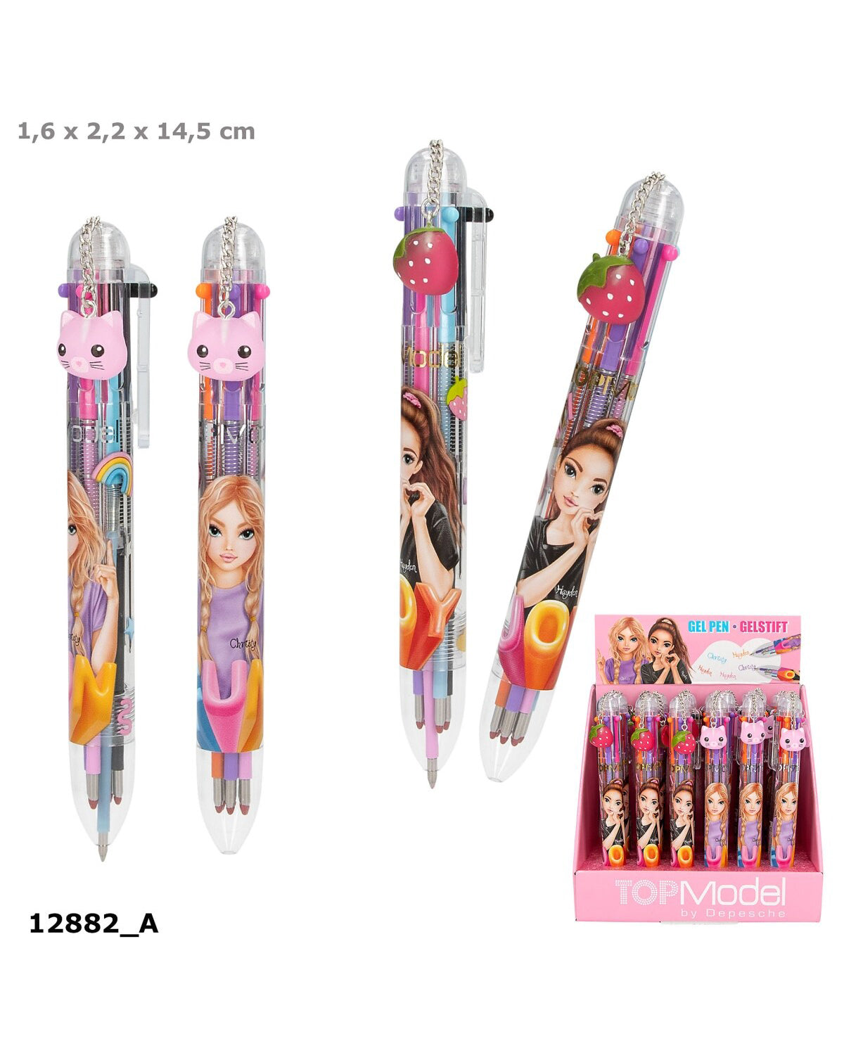 TOPModel Ballpoint pen with 6 colors