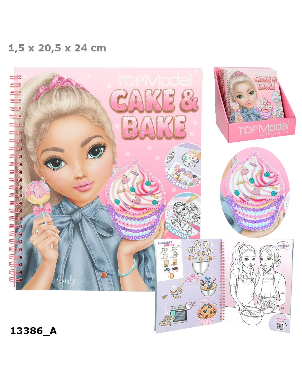 TOPModel Coloring &amp; Activity Book CAKE &amp; BAKE