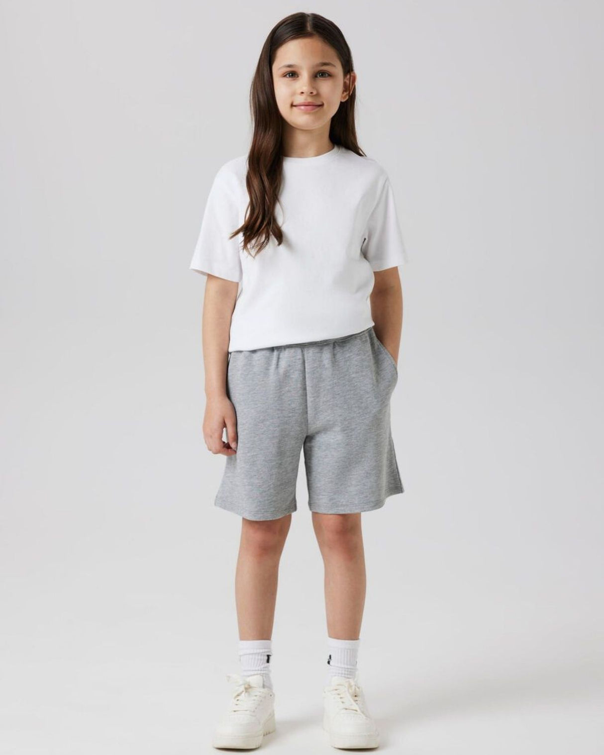 Grå - Grey Melange - Name it - Shorts - 13240465