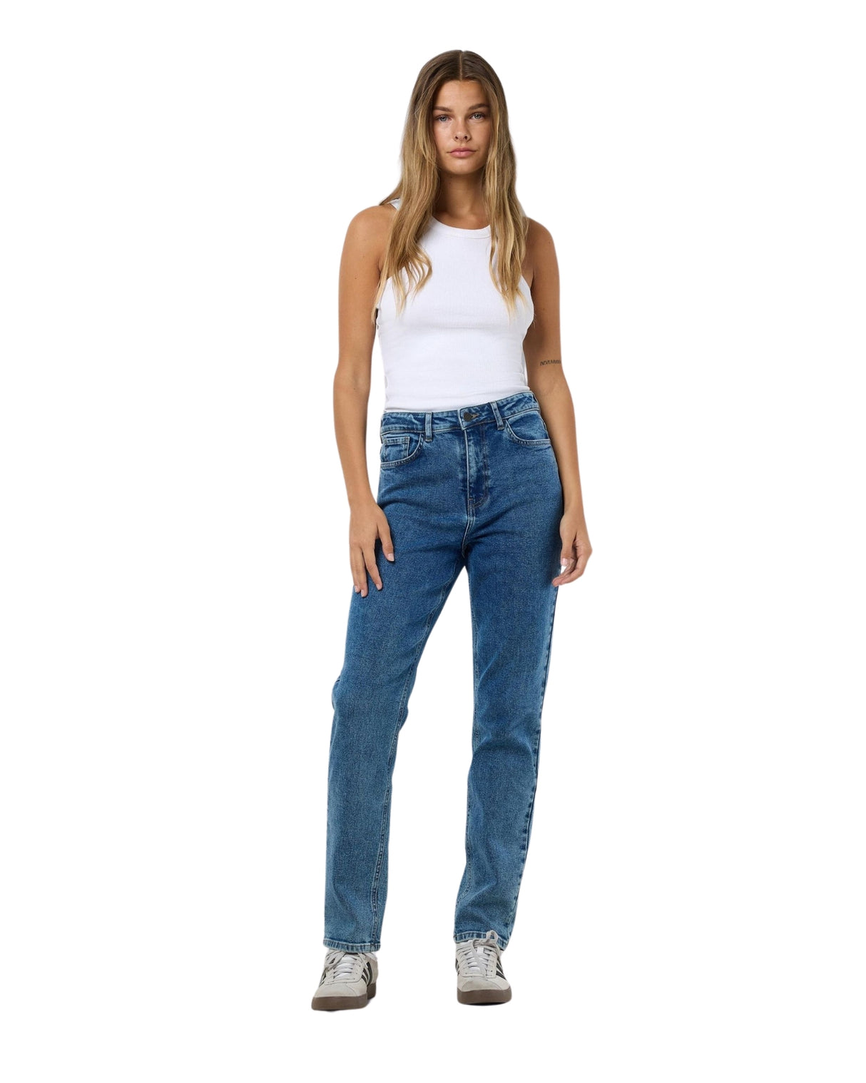 Mørkeblå - Medium Blue Denim - Noisy May - Jeans - 27031099