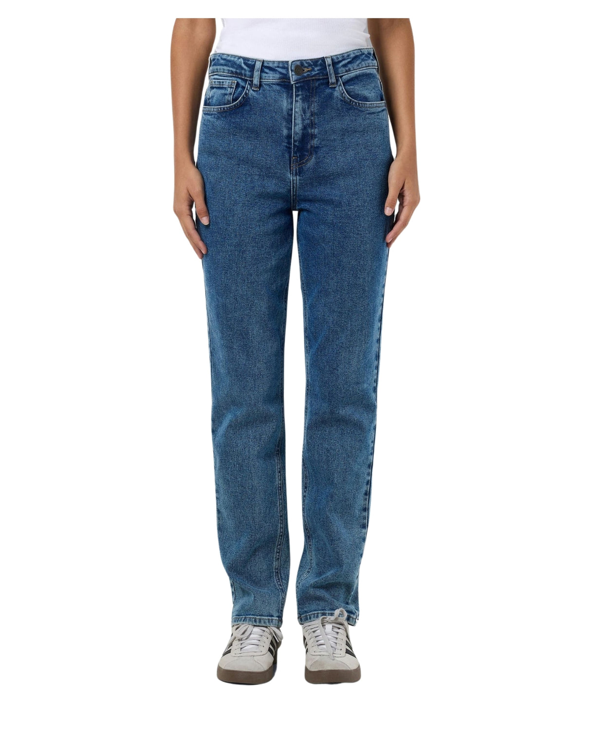 Mørkeblå - Medium Blue Denim - Noisy May - Jeans - 27031099