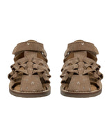 Brun Sofie Schnoor flæse sandal - sølv hjerter - P251807-7016