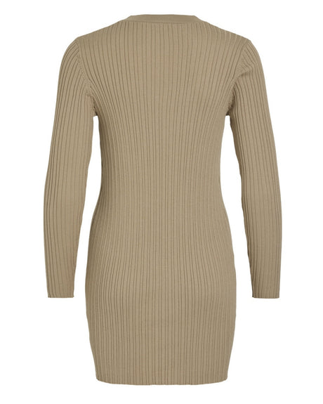 Sand - savannah tan - Vila - rib strik cardigan - 14103413