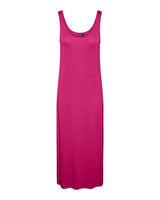 Pink - beetroot purple - Pieces - lang sommerkjole - 17101770