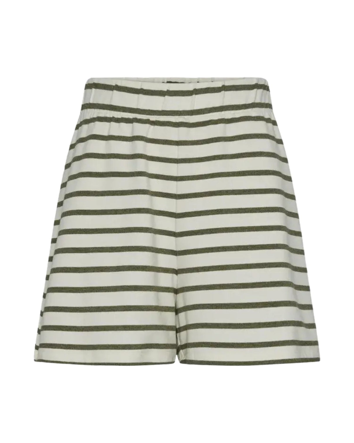 Army green - Pieces - stribet shorts - 17145059