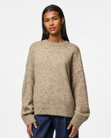 Beige - Irish Cream - PIECES - Striktrøje - 17154357