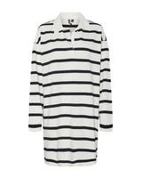 Hvid - cloud dancer/black - Pieces - polo kjole - 17160236