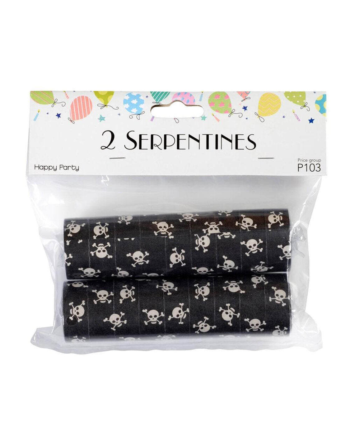 Serpentiner med Pirat 2 stk