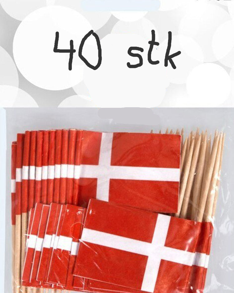 Kageflag DK 40 stk