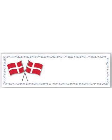 Place cards Flags crossed 10 pieces