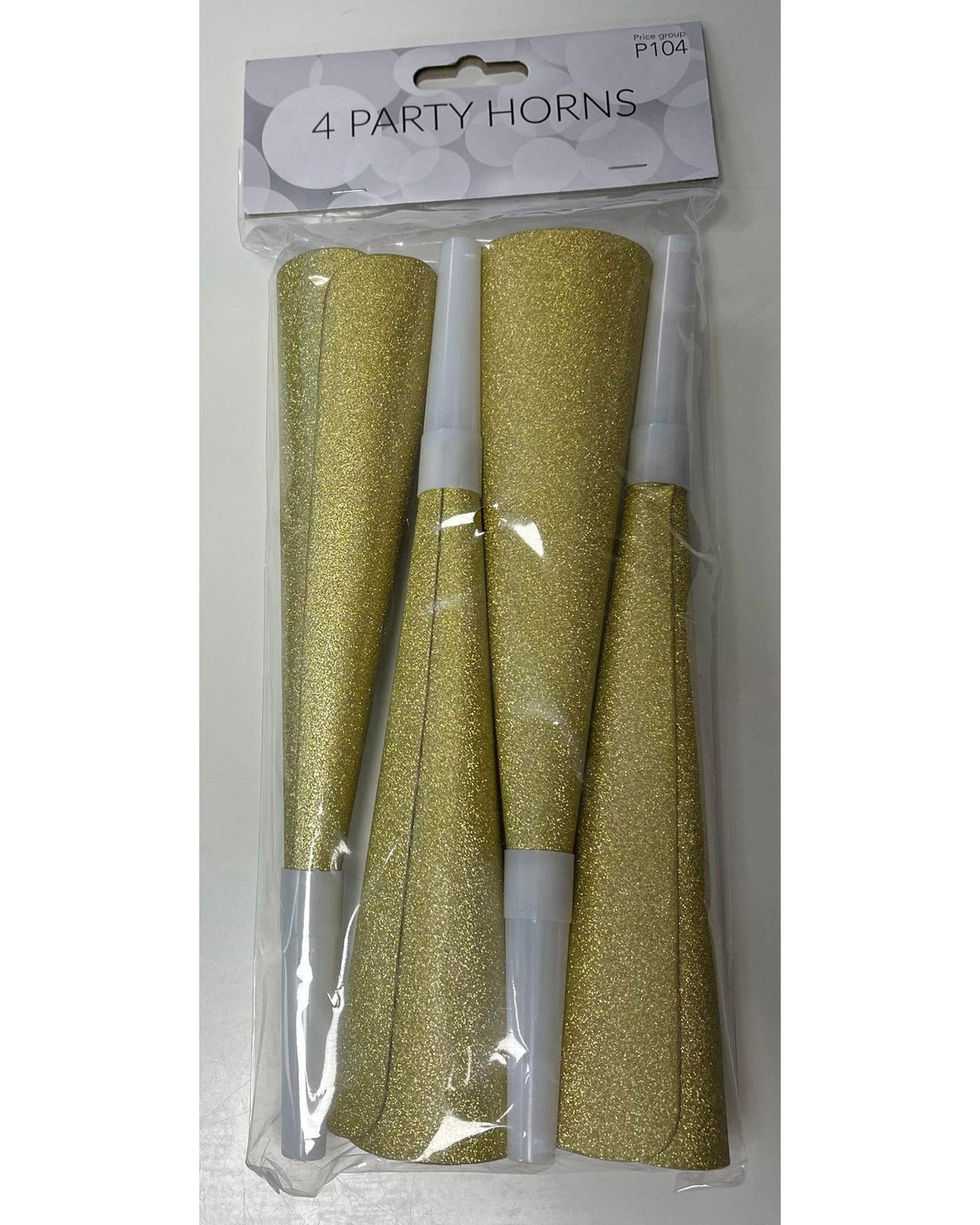 Trumpet horns in gold 4 pieces