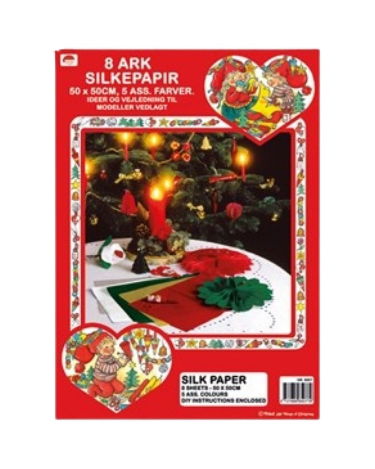 Tissue paper 8 sheets w/guide