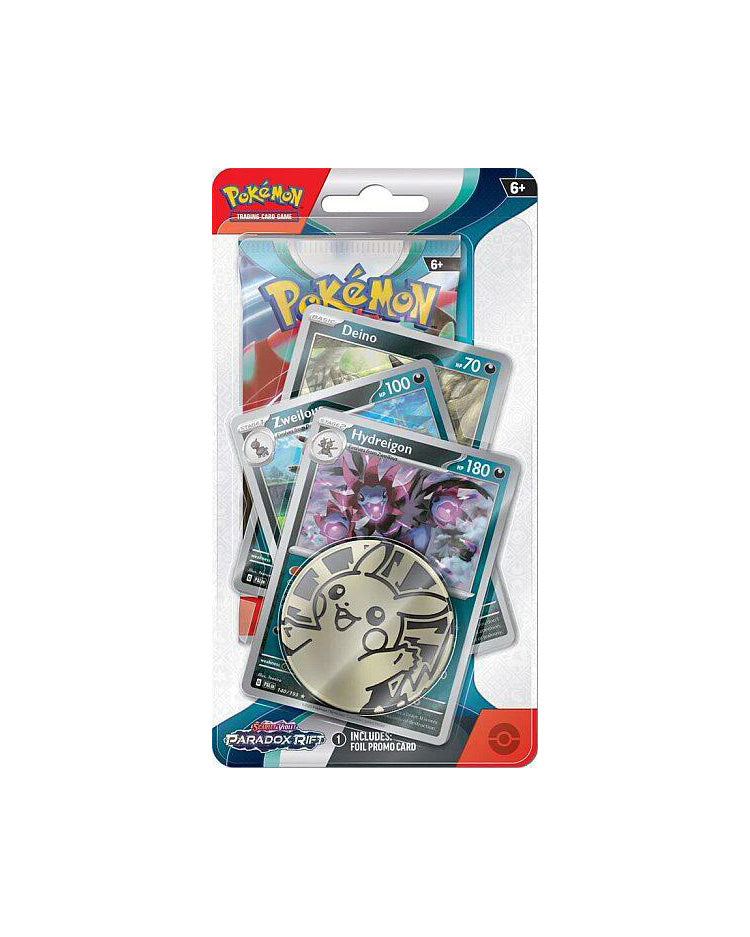 Pokemon Pakke med 1 booster pakke, 3 kort og mønt