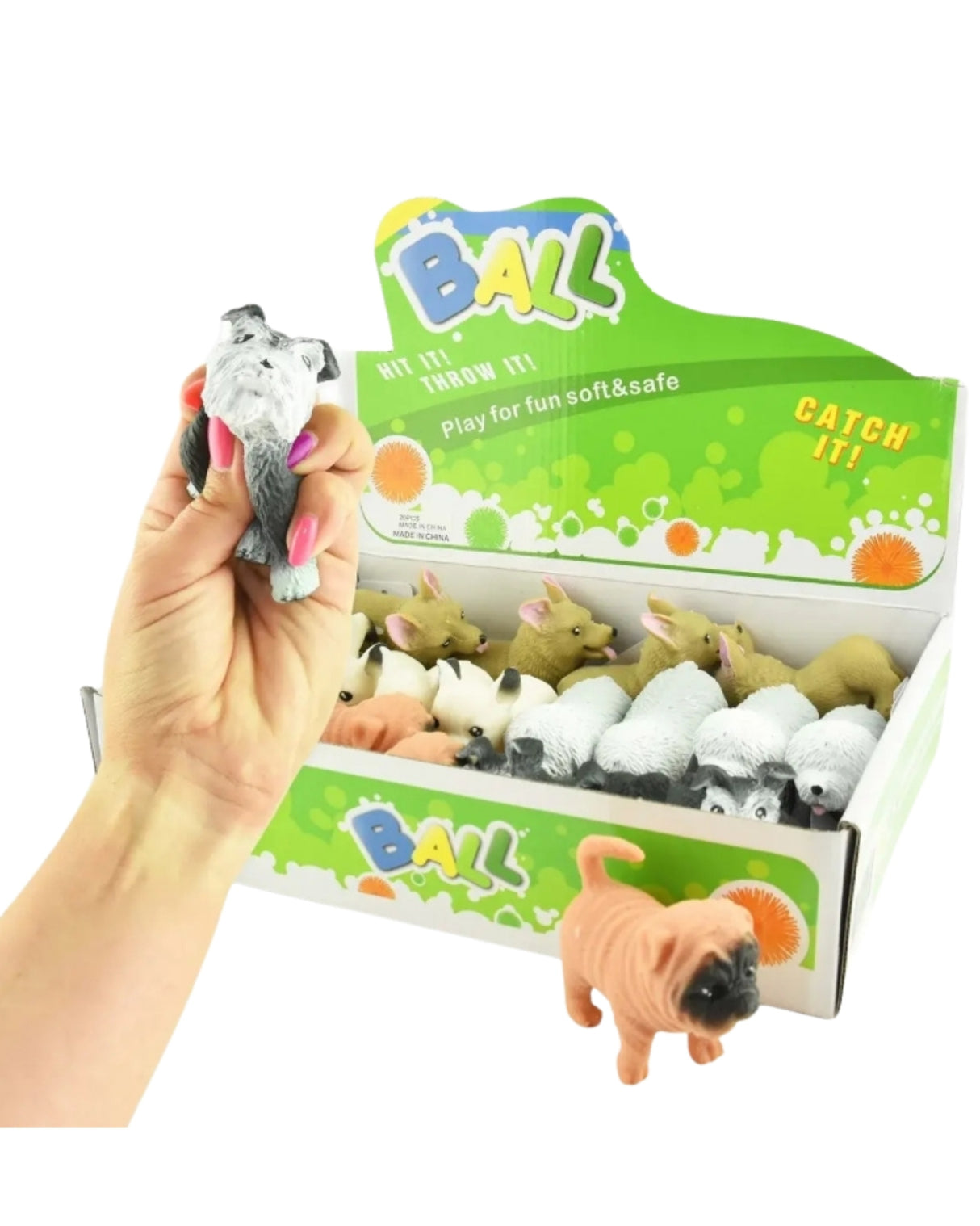 Squeeze hund 8,5cm 1stk