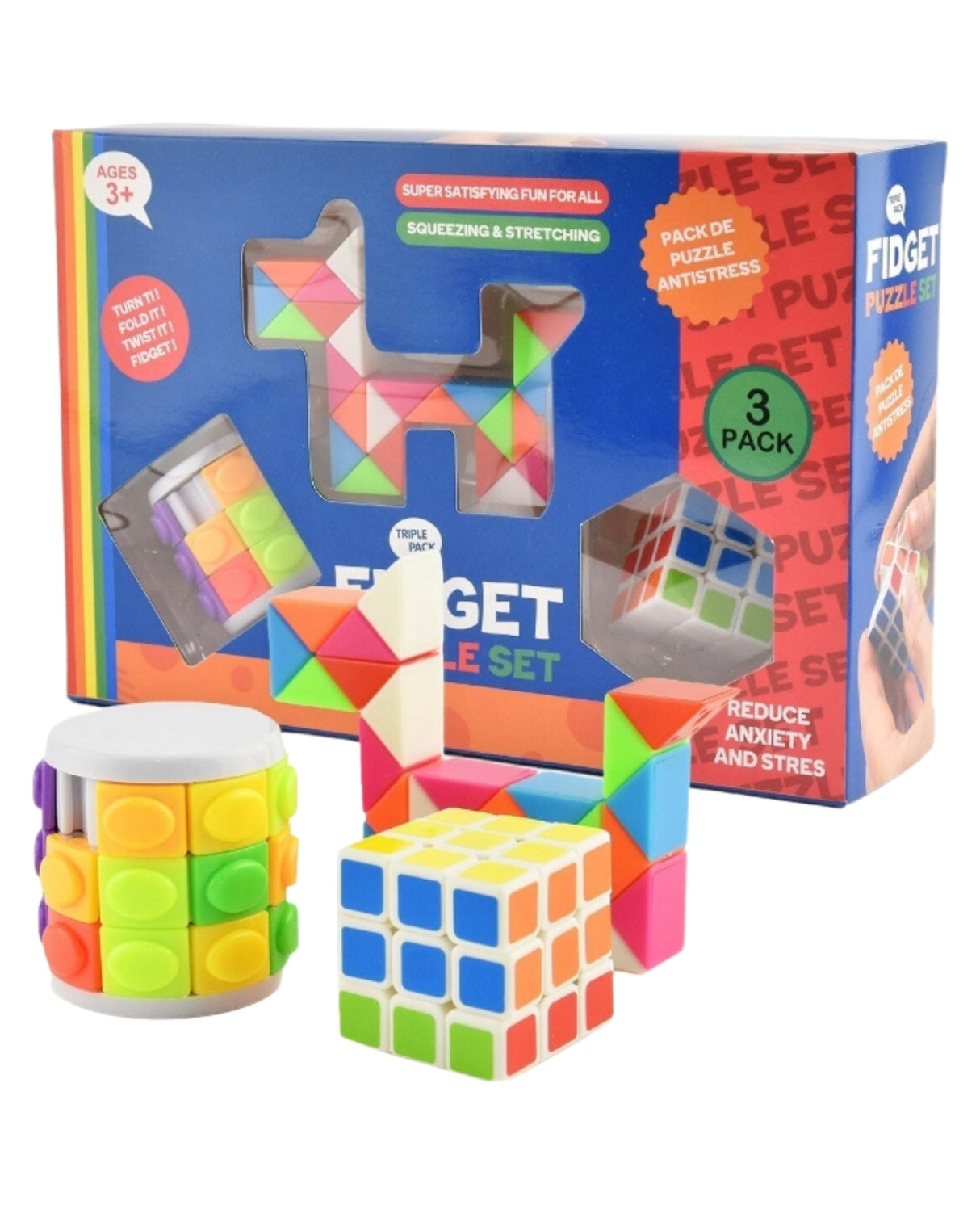 Fidget toy set 3 dele