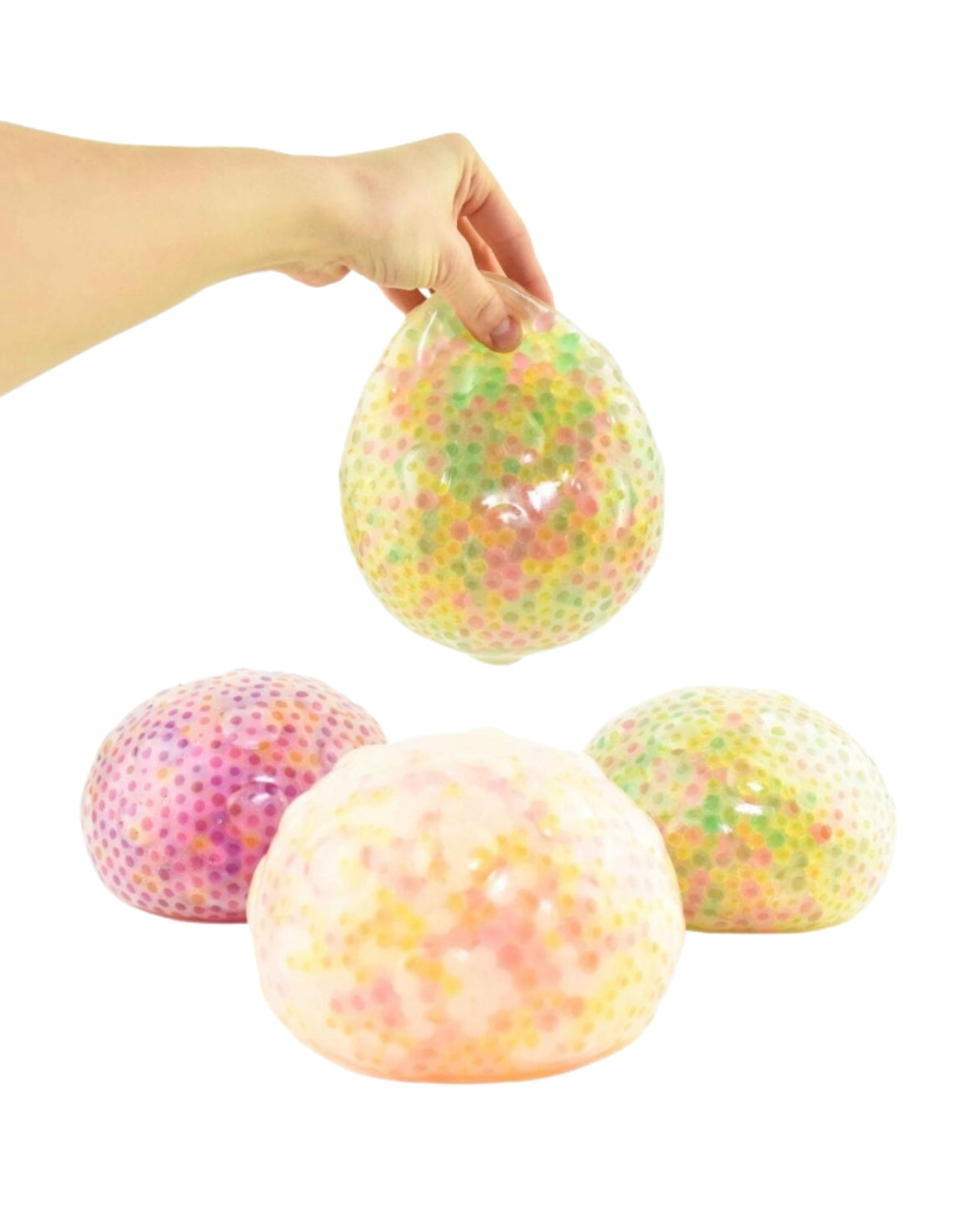 Squishy bold med perler 15cm 1 stk