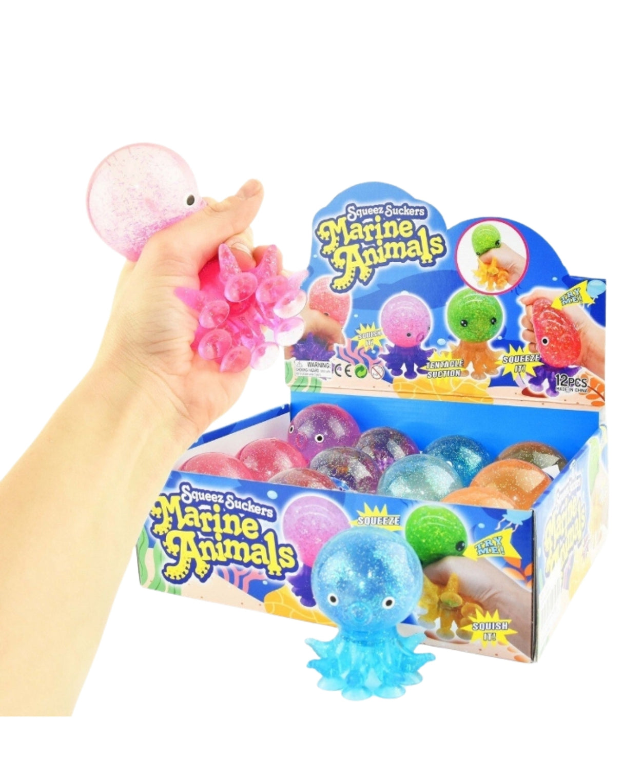 Squeeze Blæksprutte 9 cm 1 stk