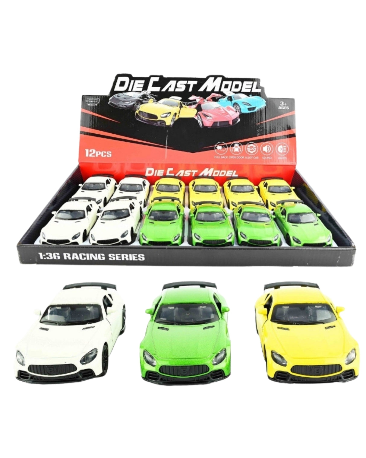 Cars sports - choose between 3 ass - 12cm