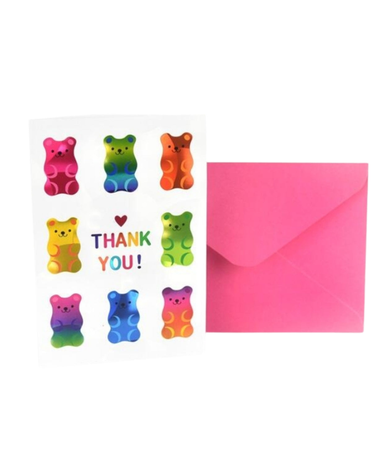 Holographic Bear Card with Envelope 15cm