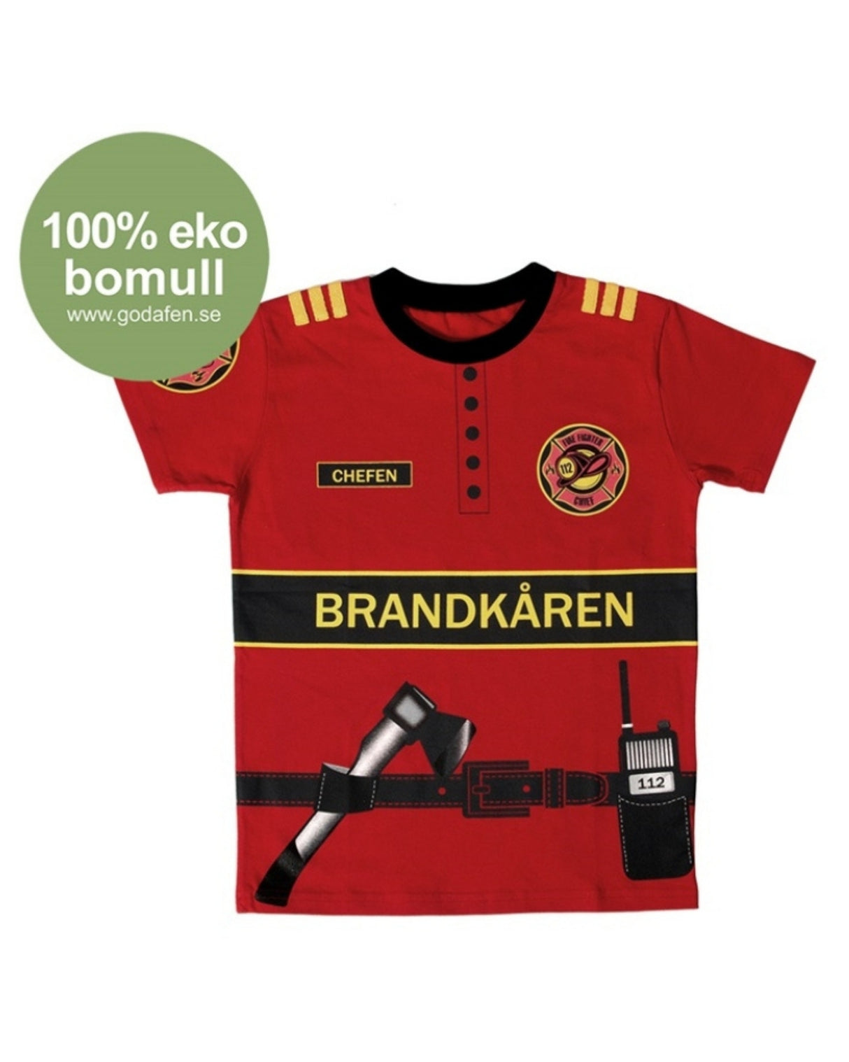 Fire-fighter T-Shirt, organic cotton (5-7 YEARS)