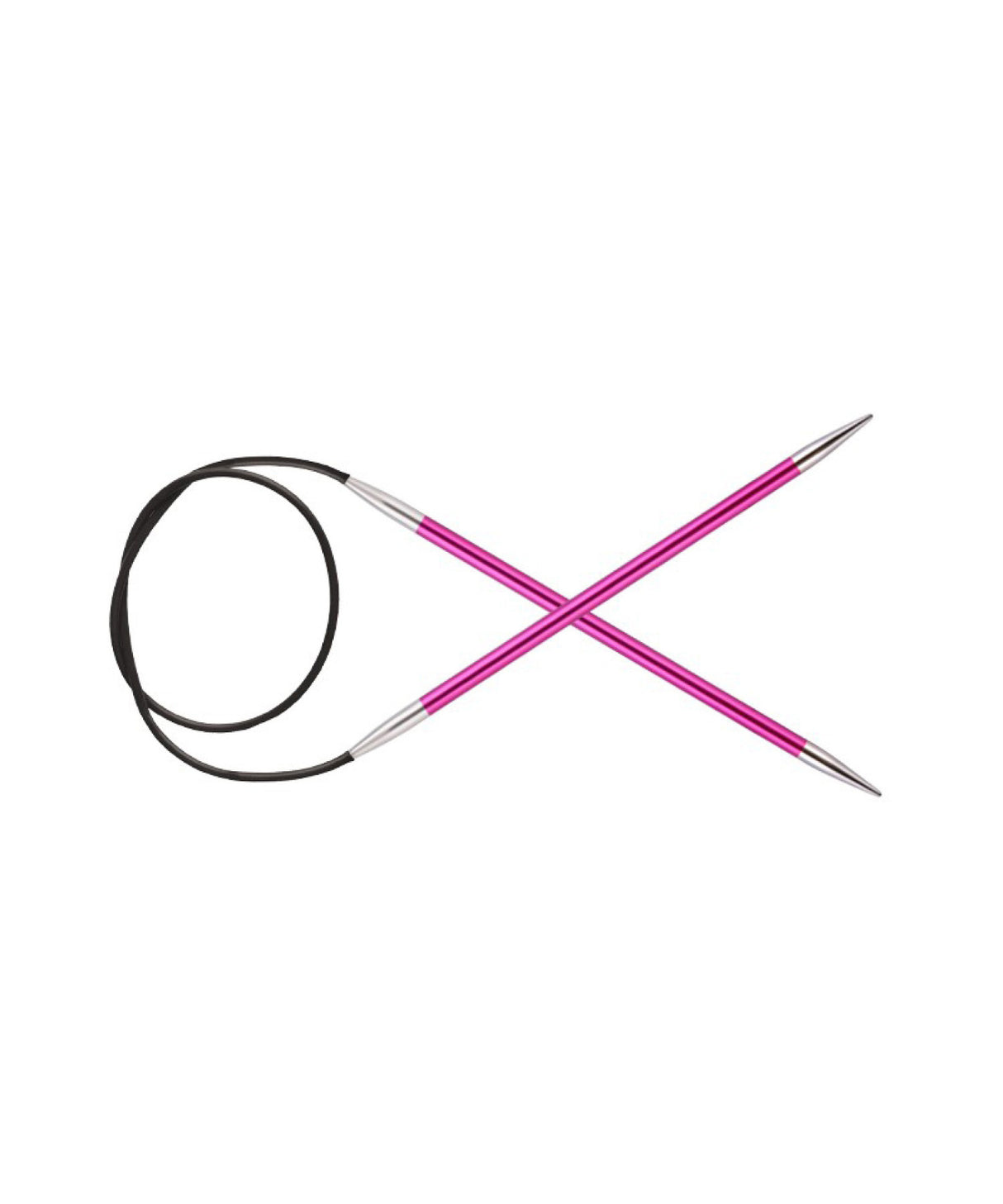 Circular needles 60 cm 5.0mm - ZING Alu