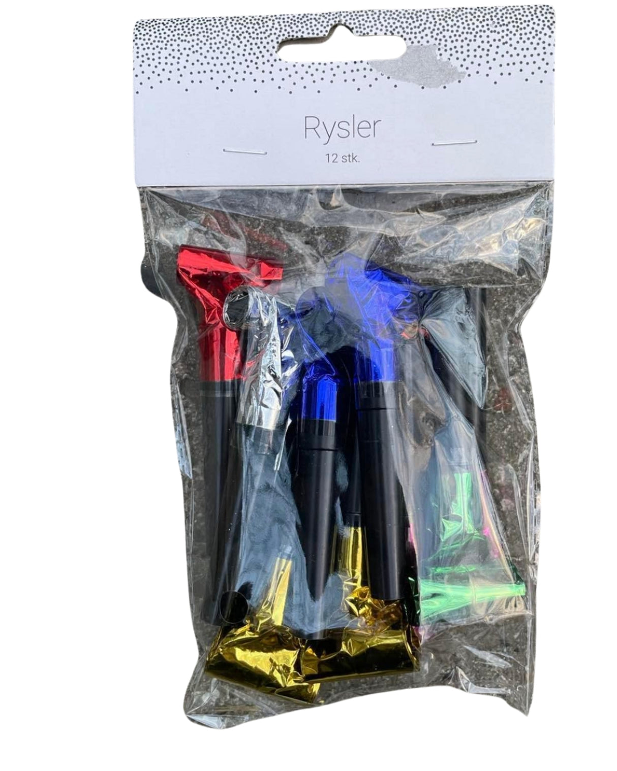 Rysler 12 stk. blandet farvet
